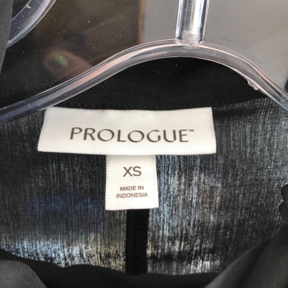 PROLOGUE Black High Neck Blouse with Puff Sleeves SZ XS Lightly Worn - Picture 4 of 4